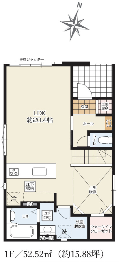 【仲介手数料無料】所沢市中新井9期全2棟２号棟　所沢市の新築住宅なら西武ハウジングの間取り