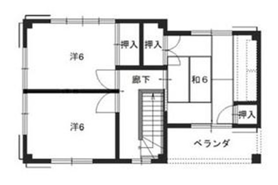 【間取り】 | 高知市二葉町 | ３階