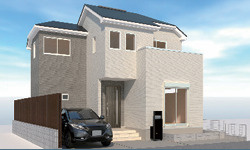 【仲介手数料無料】所沢市下安松２４‐２期　全1棟　所沢新築住宅は西武ハウジングの外観パース