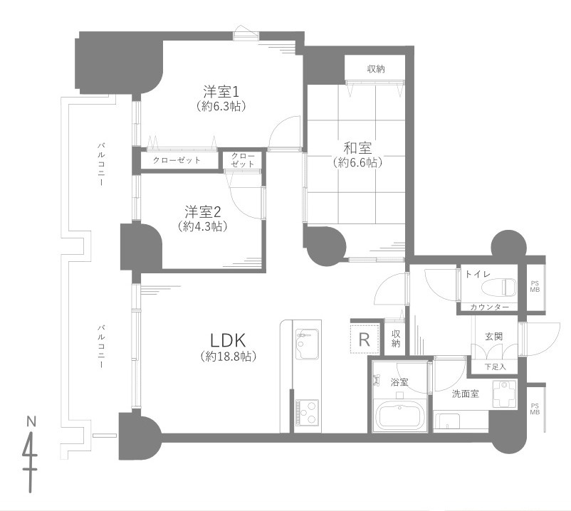 【間取り】の画像