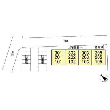 ガーデンハイツ高柳の区画図
