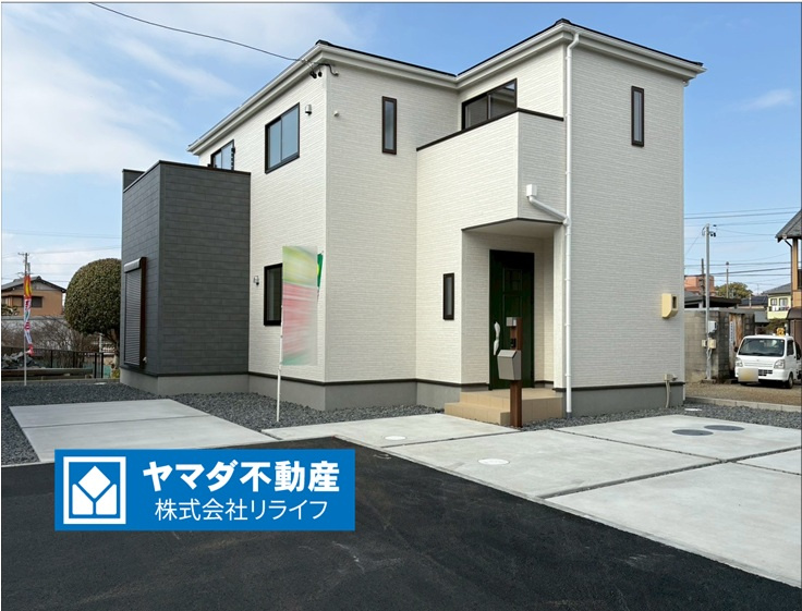 リーブルガーデン　江南市河野町河野　全4区画分譲の外観|■2号棟
■YAMADA電機の　ヤマダ不動産　株式会社リライフ　一宮店■
省エネ・耐震性◎の一建設の家。　
日本の風土に調和する木造軸組工法。フラット３５はＳＡを取得！１０年間の金利優遇あり！　