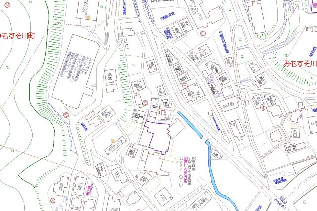 和田駐車場　上の地図