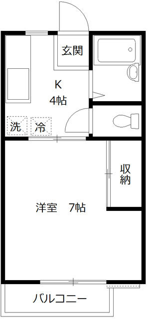 グリーンハイツ枡形の間取り