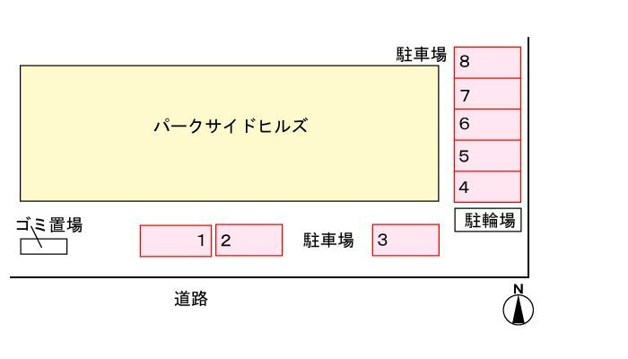 パークサイドヒルズの区画図