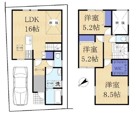 草津市大路2丁目　新築戸建て