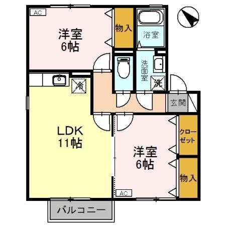 セジュールRの間取り