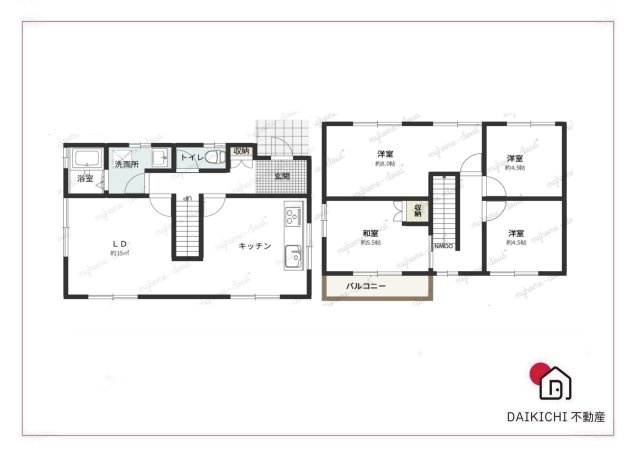 【間取り】 | 東松山市山崎町　中古戸建