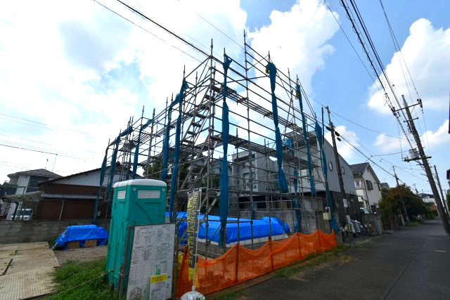 小平市津田町2丁目・新築戸建の前面道路含む現地写真
