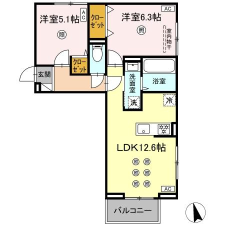 セントラルヴィラⅢの間取り