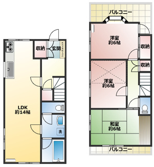 【間取り】 | 松が丘2丁目戸建