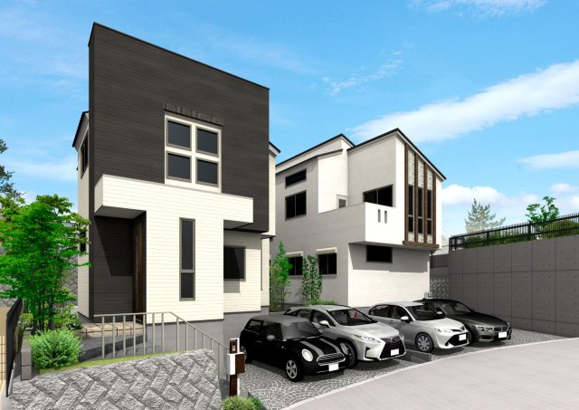 ヴィレッタの杜 苦楽園六番町Ａの外観パース