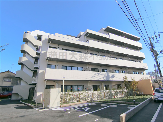 Grazia　Kamataの外観|外観タイル張り　2018年9月築　RC鉄筋コンクリート造地上6階建て1LDK～1SLDK総戸数40戸のホームセキュリティー付高級賃貸マンション　床暖房付インターネット無料