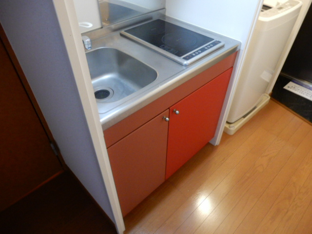 明石市大久保町西島のアパートのキッチン