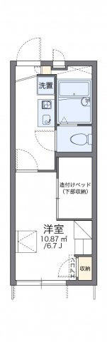 神戸市西区伊川谷町有瀬のアパートの間取り