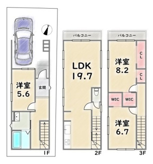 【間取り】 | 右京区太秦上ノ段町 | ≪共通間取り≫