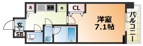 ラヴ神戸三宮の間取り