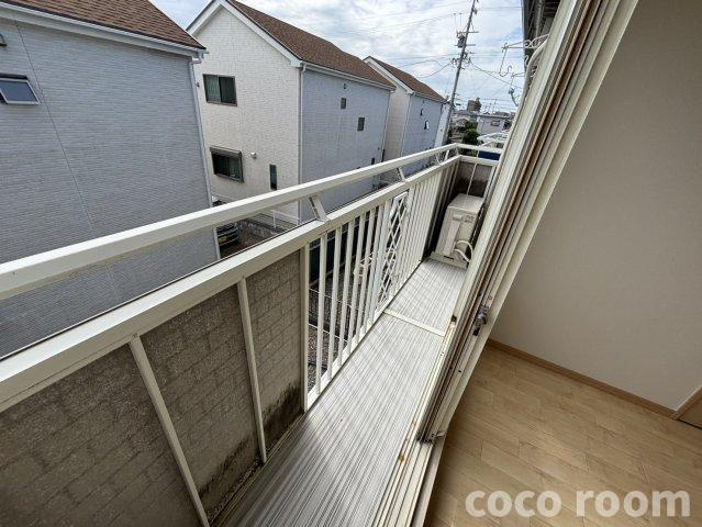シティフラット大畑Bのバルコニー