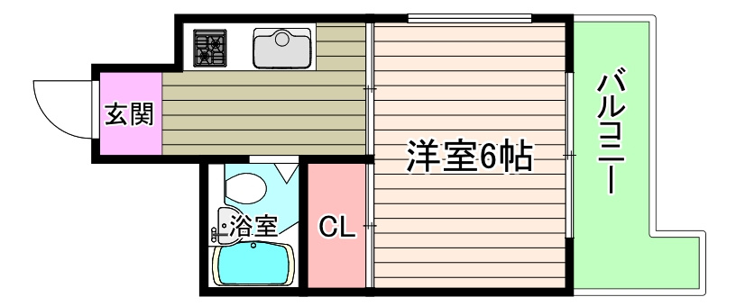 大阪市城東区中央１丁目の賃貸マンションの間取り