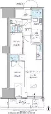 【間取り】 | パークアクシス品川天王洲アイル |  