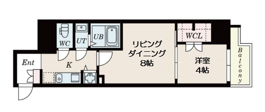 【間取り】 | ドゥーエ南堀江