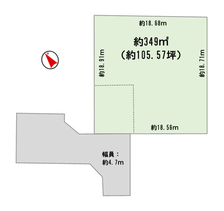 東金市川場1区画／建築条件付き売地の画像