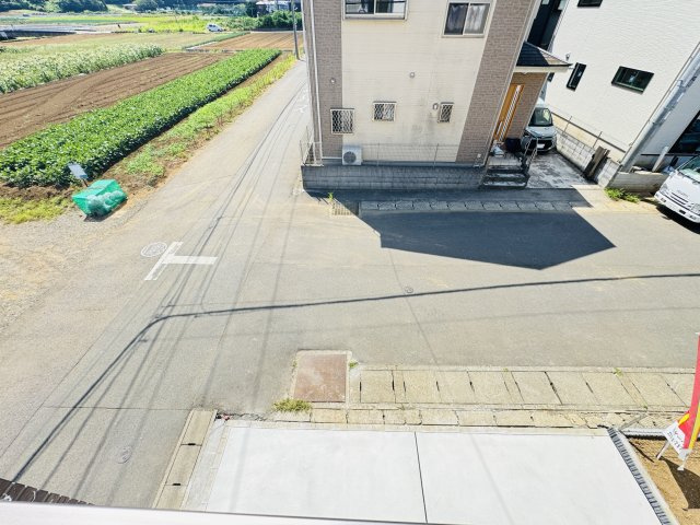 松戸市平賀新築戸建（北小金21期）の展望|バルコニーより道路側眺望・南道路で日当たり良好♪