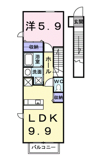 ラッキービレッジの間取り