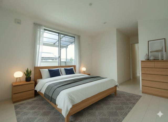 三郷市　彦糸1丁目　　中古戸建の浴室|落ち着いた空間のお風呂です