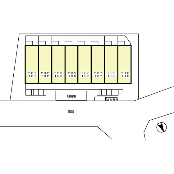 セジュール・ハッセブの区画図