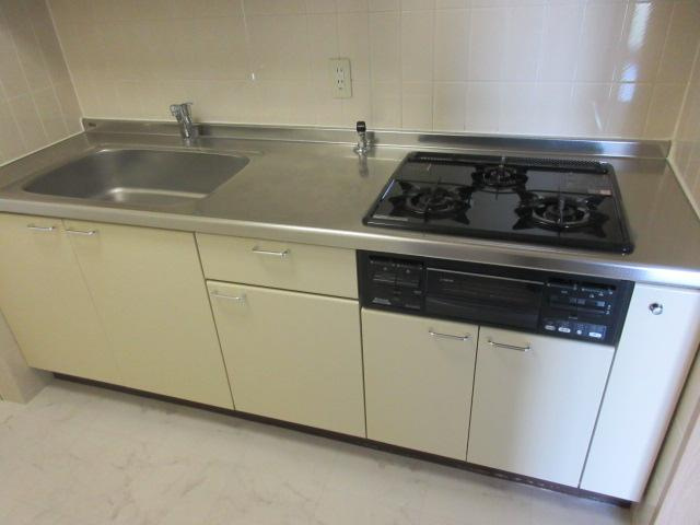 浦和エメラルドグリーンのキッチン