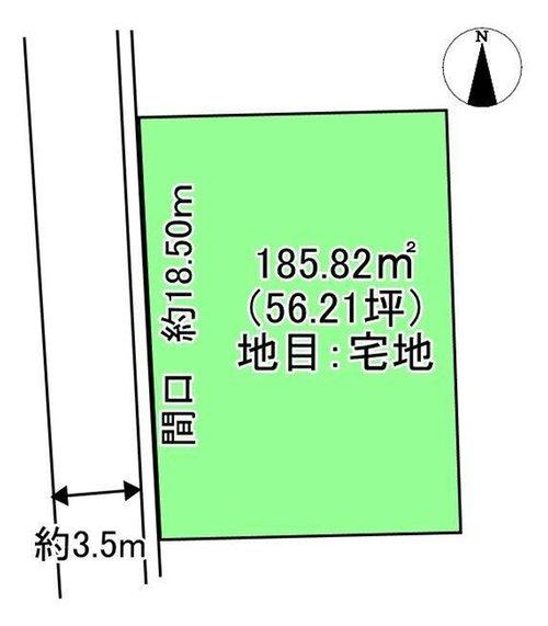 繁本町　売土地の区画図