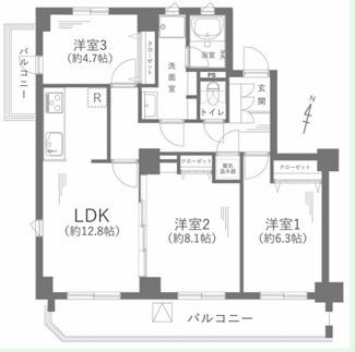 【間取り】 | 【シーアイマンション第2瑞穂】✨️仲介手数料無料✨️瑞穂小学校・津賀田中学校