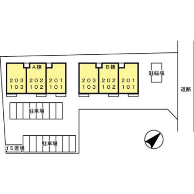 【区画図】 | グレイス若久 A棟