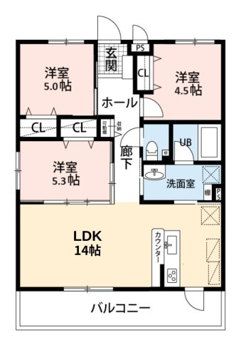 シャトー ルミエールの間取り