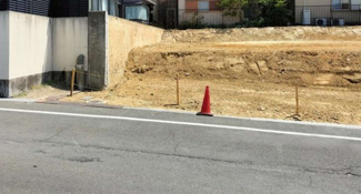 【前面道路含む現地写真】 | 高槻市塚脇一丁目　売地(条件付き) | １号地側
