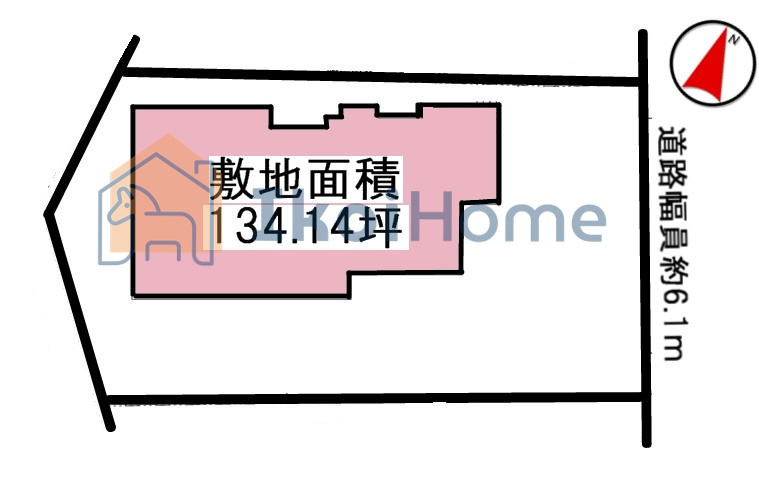 明石市東人丸町　土地の土地図|●年中無休：当日予約可●西区敷地面積ゆったり広々！圧巻の134坪！！