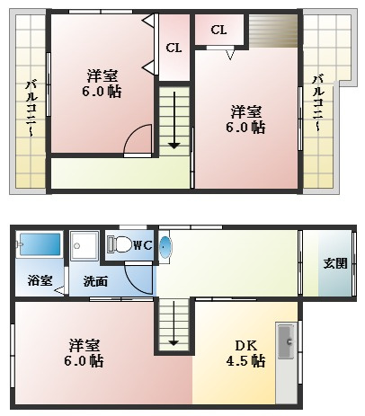 【間取り】 | 南恵我之荘3丁目貸家