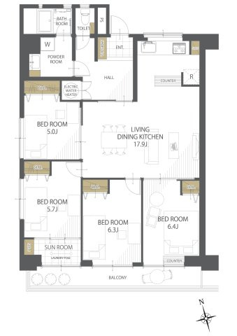 【間取り】プラザ・フェニックス 