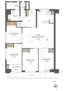 【間取り】プラザ・フェニックス 