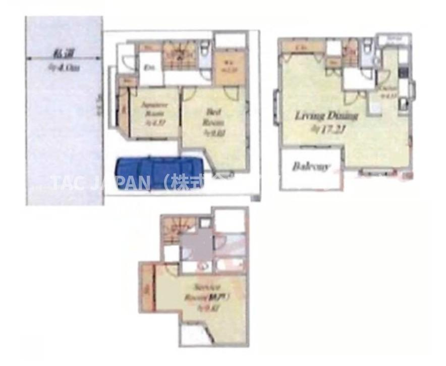 西片2丁目の邸宅の間取り