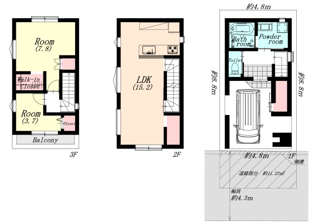 ヴィレッタの杜 下沢通2丁目Aの間取り