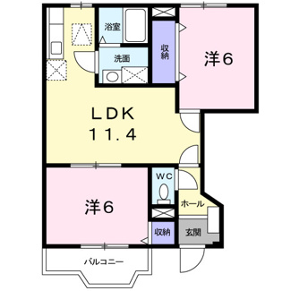 【間取り】 | エアリーＢ棟