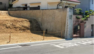 【前面道路含む現地写真】 | 高槻市塚脇一丁目　売地(条件付き) | ２号地側