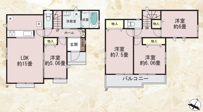 茅ヶ崎市中島　新築戸建　全8棟E号棟