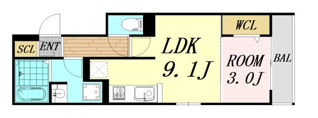 アザレア深江橋の間取り