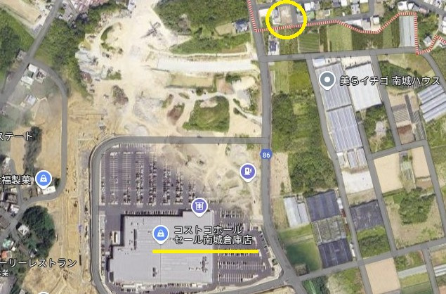 南城市つきしろ９８坪土地の土地図