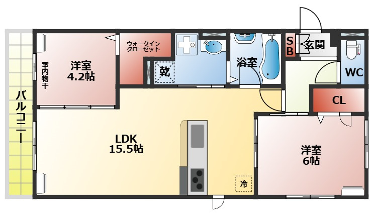 Ｄ－ｒｅｓｉｄｅｎｃｅ香里新町の間取り