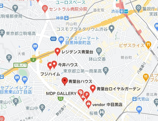 【地図】 | 青葉台ハウス | 青葉台ハウス