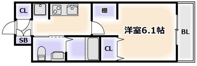 【間取り】 | エステムプラザ難波WESTリバークロス